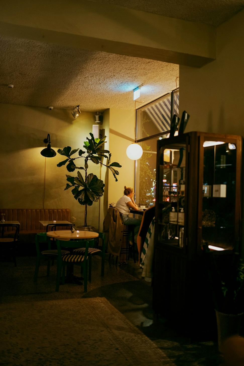 Sustainable cafe interior design